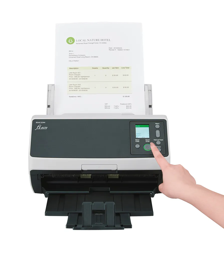 RICOH fi-8170 Scanner A4 70ppm (P) - Ansicht 3