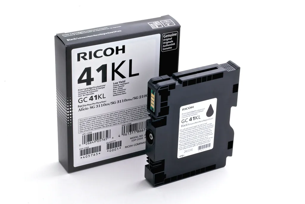 RICOH GC 41KL Low Yield Schwarz Tintenpatrone - Ansicht 2