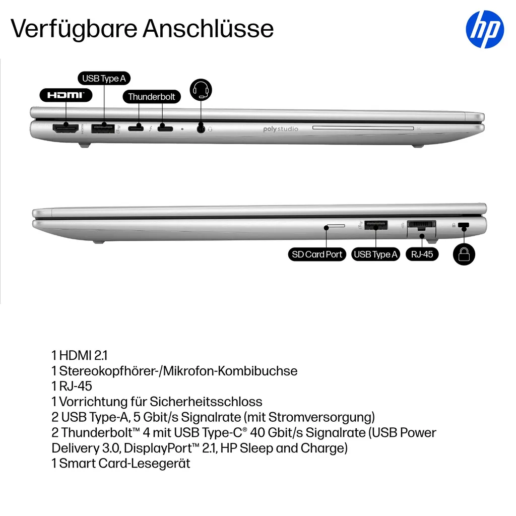HP EliteBook 6 G1i | 16" AI Laptop | Ultra 5 225U - Ansicht 5