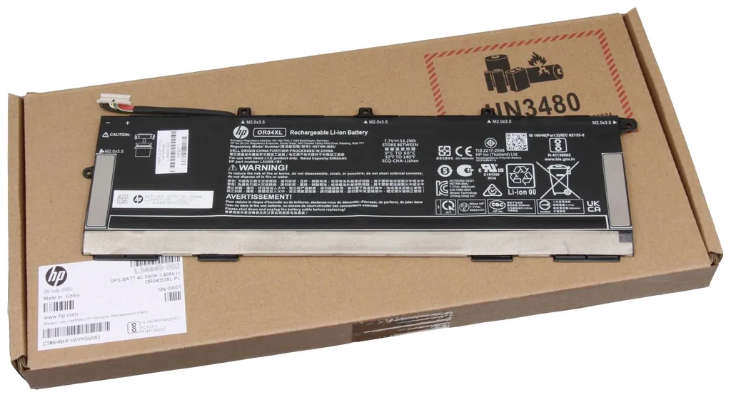 HP Battery 4 Cell 53Wh 3.45Ah LI (L34449-002) - Ansicht 2