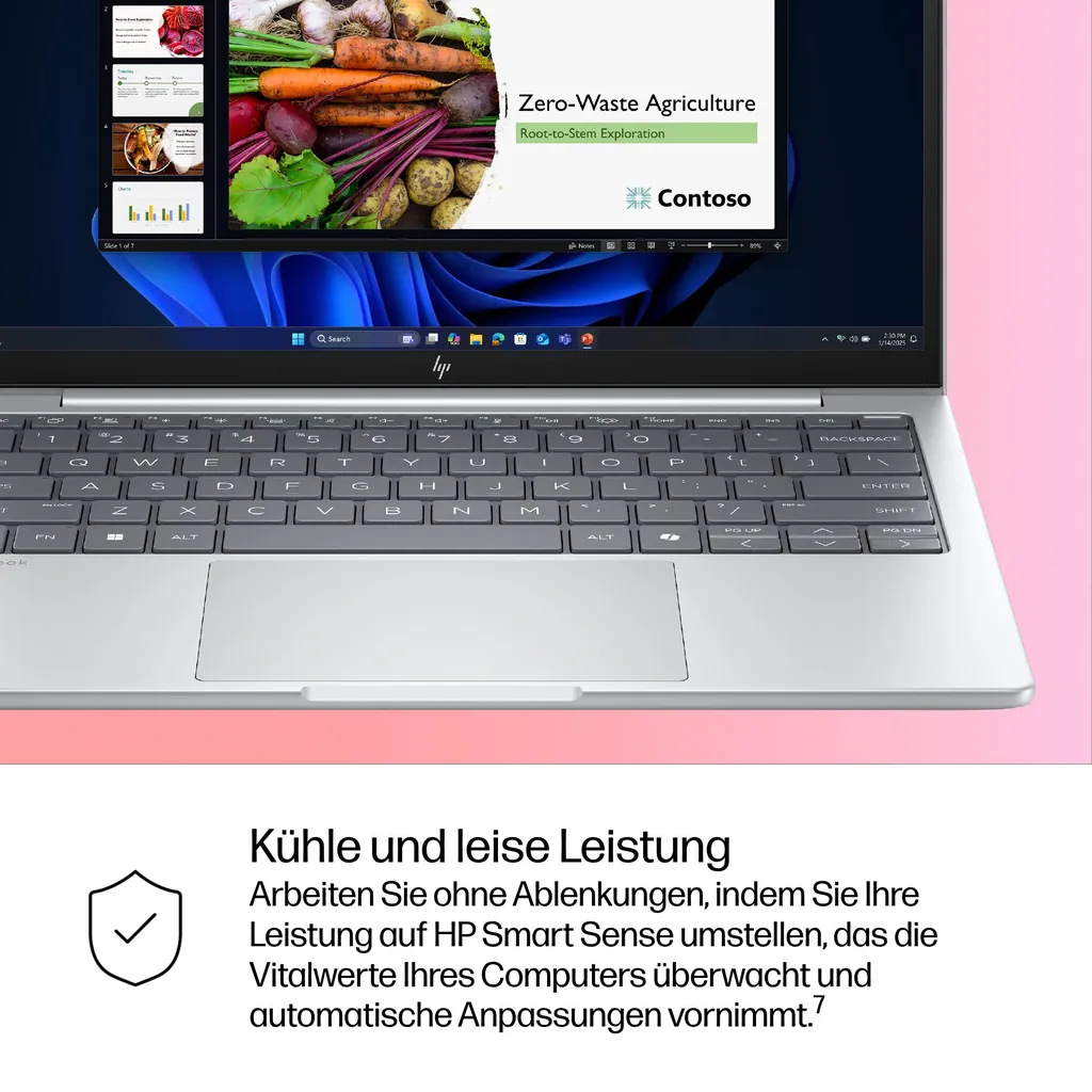 HP EliteBook 8 G1i 33,8cm (13,3") Ultra 5 225U 16G - Ansicht 6