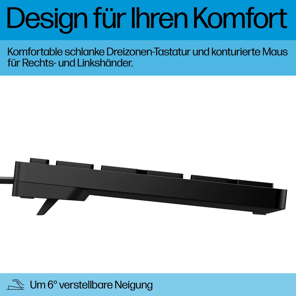 HP Wired 320MK | Tastatur-Maus-Set | Pan Nordisch - Ansicht 4