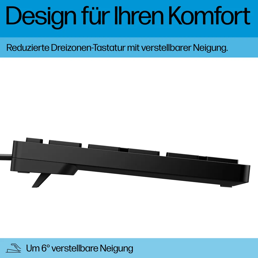 HP Wired Desktop 320K | USB-Tastatur | US-Layout - Ansicht 5