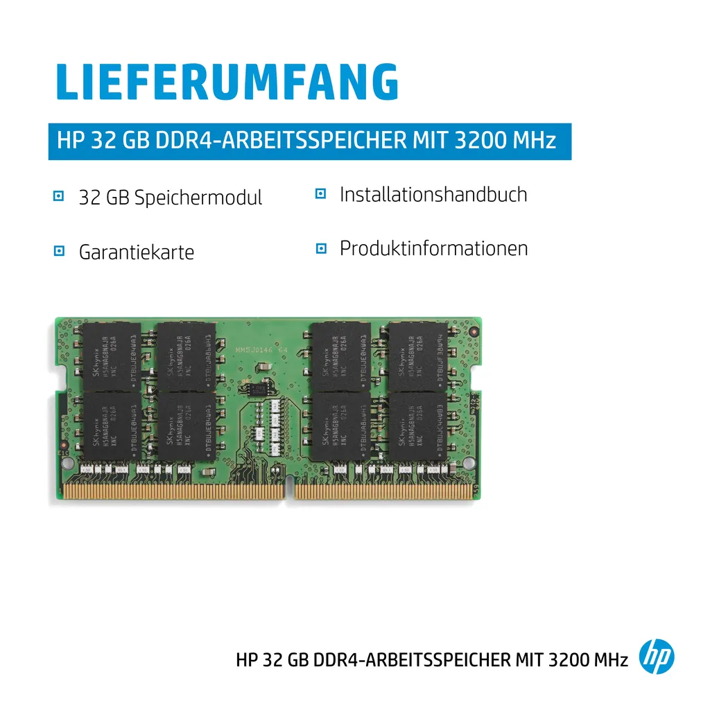 HP 32GB DDR4 | SO-DIMM RAM | 3200MHz PC4-25600 - Ansicht 4