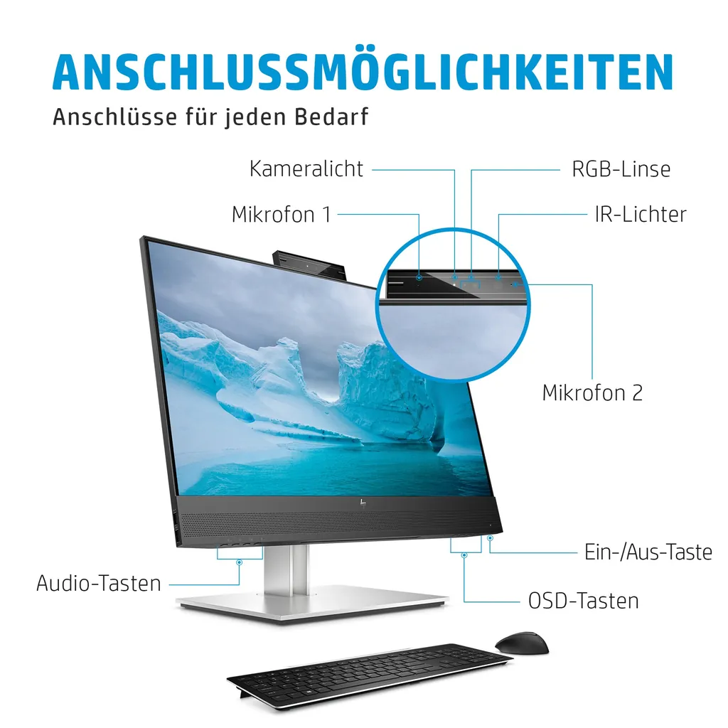 HP E24mv G4 | 24 Zoll Monitor | Full HD IPS - Ansicht 7