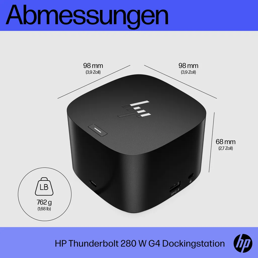 HP Thunderbolt Dock G4 | 280W Dockingstation | USB - Ansicht 4