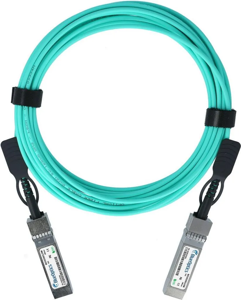 BlueOptics AOC SFP+ Kabel | 25m 10 Gbit/s | Türkis BO353503J25M