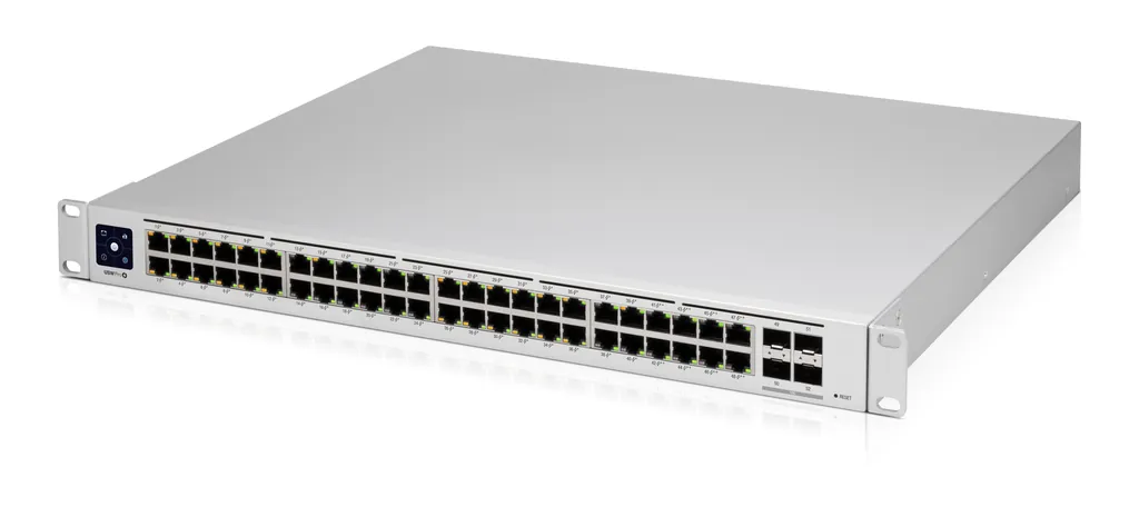 UBIQUITI UniFi Pro 48 PoE | 1.3" Touch-Display | 48-Port 600W