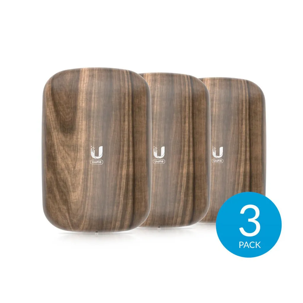 UBIQUITI BeaconHD U6 Abdeckung | Holz-Optik 3er-Pack | Polycarbonat