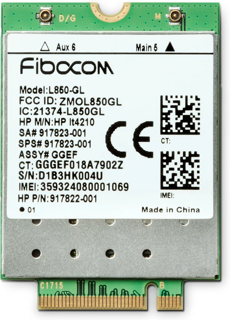 HP XMM 7360 | 4G LTE Modem | M.2 Card 150 Mbps