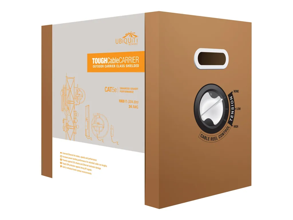 Ubiquiti TOUGH Cable TC-CARRIER | Cat5e Outdoor 305m | 24 AWG