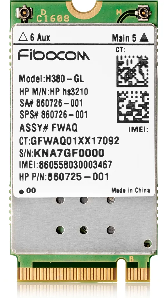 HP hs3210 | M.2 Mobilfunkmodem | 21.6 Mbps HSPA+