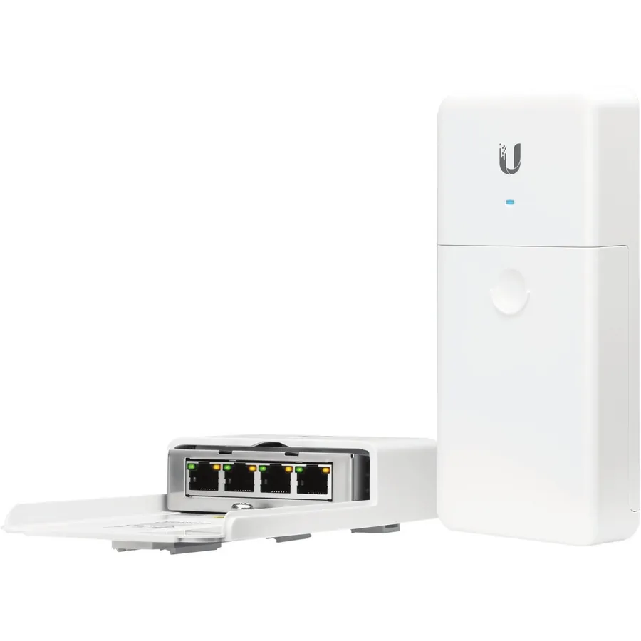 UBIQUITI NanoSwitch N-SW | 4-Port PoE Switch | Outdoor Gigabit