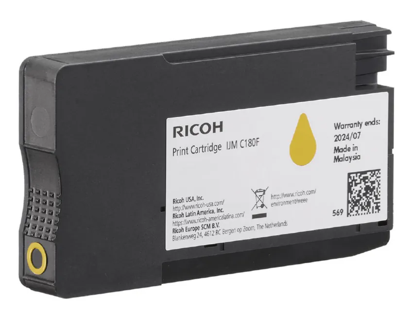 RICOH Patrone IJM C180F yellow 1600 Seiten