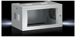 RITTAL 19" Wandgehäuse FlatBox | 6HE 600x600mm | Stahl RAL 7035
